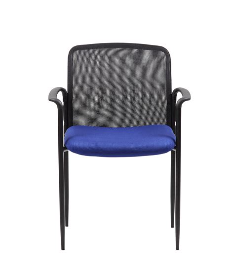 Boss Stackable Mes Guest Chair, Blue .